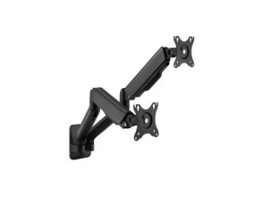 SOPORTE DE PARED PARA 2 PANTALLAS 17"-32" EQUIP ORIENTABLE CON BRAZO