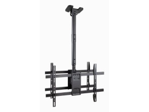 SOPORTE DE TECHO PARA 2 PANTALLAS DE 43 A 86" TOOQ LPCE2286TSLI-B NEGRO