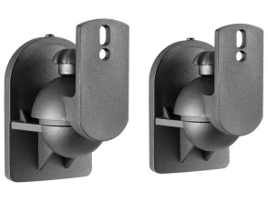 AISENS Soporte Universal De Pared Giratorio E Inclinable Para Altavoces, Negro