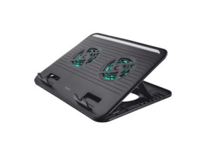 Base de Refrigeración Trust Cyclone con 2 Ventiladores | Soporte para Portátil de hasta 16"