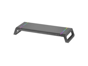 Soporte de Sobremesa Mars Gaming MGS-ONE Black - Ajustable para 1 Pantalla - 3 Tamaños - USB 2.0 E