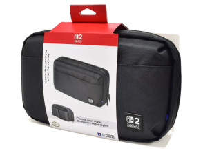 HORI REVERSIBLE TRAVEL POUCH BLACK (NEGRA) ( SWITCH 2 / SWITCH / OLED )