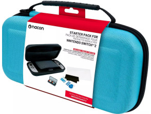 NACON STARTER PACK BLUE (FUNDA + SCREEN PROTECTOR + 1 BOX FOR 4 GAMES)