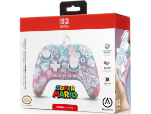 POWER A ADVANTAGE WIRED CONTROLLER SUPER MARIO MUSHROOM KINGDOM