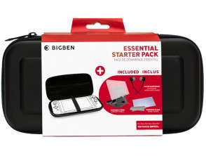 BIGBEN ESSENTIAL STARTER PACK NEGRO (FUNDA RIGIDA/PROTECTOR PANTALLA/AURICULARES/SOPORTE)
