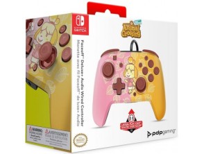 PDP FACEOFF DELUXE AUDIO WIRED CONTROLLER ANIMAL CROSSING: ISABELLE ( SWITCH 2 )