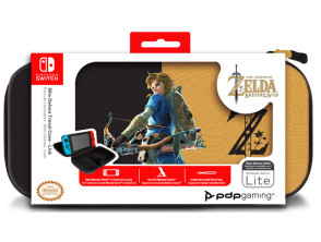 PDP SLIM DELUXE TRAVEL CASE ZELDA BREATH OF THE WILD NEGRO/ORO (LITE)