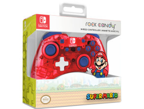 PDP ROCK CANDY WIRED CONTROLLER SUPER MARIO RED (ROJO/MARIO) ( SWITCH 2 )