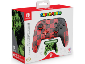 PDP REMATCH WIRELESS CONTROLLER SUPER MARIO ICONS (GLOW IN THE DARK) ( SWITCH 2 )