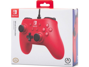 POWER A WIRED CONTROLLER RASPBERRY RED (ROJO FRAMBUESA)
