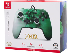 POWER A ENHANCED WIRED CONTROLLER  THE LEGEND OF ZELDA HEROIC LINK