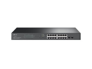 Añadir a la cesta Switch Gestionable TP-Link JetStream 16P Gigabit PoE+ Max 150W Rack 19" 1U con 2 Ranuras SFP Gigabit Switch Gestionable TP-Link JetStream 16P Gigabit PoE+ Max 150W Rack 19" 1U con 2 Ranuras SFP Gigabit