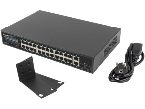 Añadir a la cesta SWITCH LANBERG 24 PTOS 1GB POE+/2X SFP 2X GBIT ETHERNET 250W RACK 19" SWITCH LANBERG 24 PTOS 1GB POE+/2X SFP 2X GBIT ETHERNET 250W RACK 19"