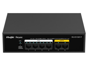 Añadir a la cesta Switch No Gestionado Reyee Poe 6x Rj45 10/100mbps 4x Poe+ 2x Uplink Switch No Gestionado Reyee Poe 6x Rj45 10/100mbps 4x Poe+ 2x Uplink
