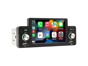 Autoradio 1 DIN Bluetooth/Carplay/Android Auto Inalámbrico/USB Negro 160W 5 pulgadas