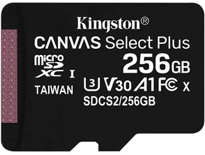 Tarjeta de Memoria Kingston Canvas Select MicroSD XC 256GB