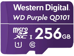 Tarjeta de memoria MicroSD Western Digital purple QD101 256GB XC Clase 10