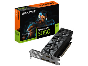 Añadir a la cesta GIGABYTE GeForce RTX 5050 OC Low Profile 8G Tarjeta Gráfica - 8GB GDDR6, 128bit, PCI-E 5.0, 2587MHz Frecuencia del núcleo, 2 x DP, 2 x HDMI, NVIDIA DLSS 4, GV-N5050OC-8GL GIGABYTE GeForce RTX 5050 OC Low Profile 8G Tarjeta Gráfica - 8GB GDDR6, 128bit, PCI-E 5.0, 2587MHz Frecuencia del núcleo, 2 x DP, 2 x HDMI, NVIDIA DLSS 4, GV-N5050OC-8GL