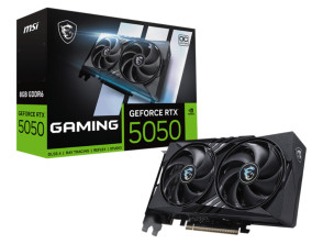 Añadir a la cesta MSI GeForce RTX 5050 8G GAMING OC NVIDIA 8 GB GDDR6, Tarjeta gráfica MSI GeForce RTX 5050 8G GAMING OC NVIDIA 8 GB GDDR6, Tarjeta gráfica