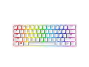 Teclado Mecánico Razer Huntsman Mini Blanco Gaming Clicky Optical Switch Morado