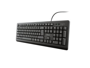 Teclado Trust TK-150 Compacto Silenciado Resistente a Vertidos con Cable 1.8m