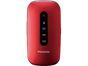 Teléfono Panasonic KX-TU456EXRE para Personas Mayores Rojo