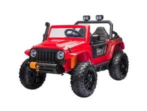 Todoterreno 12V Rojo para Niños - Coche Eléctrico Divertido