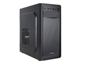 Añadir a la cesta CAJA ATX TOOQ Prisma Ultra con Fuente 500W - Ventilador Trasero USB-C Negro CAJA ATX TOOQ Prisma Ultra con Fuente 500W - Ventilador Trasero USB-C Negro