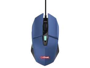 Mouse Trust Gaming RGB GXT 109BL Azul con Iluminación LED 6 Botones y Cable 150cm