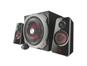 ALTAVOCES TRUST GAMING GXT 38 TYTAN RMS 60W 2.1 CON CONTROL DE VOLUMEN - INCLUYE AURICULARES Y ENTRADA DE LÍNEA