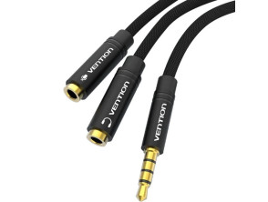 Añadir a la cesta CABLE DE AUDIO ESTÉREO VENTION JACK 3.5/M 2xJACK 2.5/H 0.3 M NEGRO CABLE DE AUDIO ESTÉREO VENTION JACK 3.5/M 2xJACK 2.5/H 0.3 M NEGRO