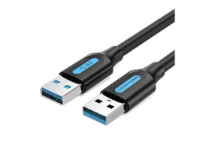 Añadir a la cesta Cable Vention USB-A a USB-A M-M 1.5m Negro Cable Vention USB-A a USB-A M-M 1.5m Negro