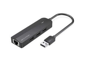 DOCKING STATION VENTION 5 PUERTOS USB-A 3xUSB 2.0/1xRJ45 NEGRO