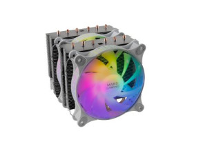 Ventilador con Disipador para CPU Mars Gaming MCPU-XT White Dual ARGB 6 Heatpipes TDP 300W