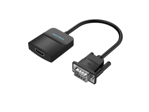Vention Conversor VGA Macho a HDMI Hembra Negro