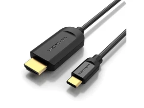 Añadir a la cesta Cable HDMI Vention CGUBF 1.4 USB Tipo-C Macho - HDMI Macho 1m Negro Cable HDMI Vention CGUBF 1.4 USB Tipo-C Macho - HDMI Macho 1m Negro