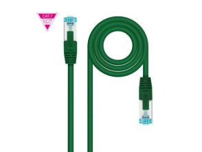 Añadir a la cesta Cable de Red Nanocable Cat7 Latiguillo 0.50m Verde LSZH 600MHz Cable de Red Nanocable Cat7 Latiguillo 0.50m Verde LSZH 600MHz