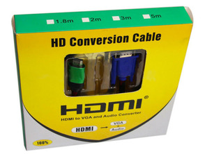 Añadir a la cesta Adaptador HDMI/VGA con audio 5m Adaptador HDMI/VGA con audio 5m