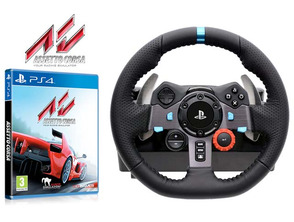 Volante Logitech G29 + Assetto Corsa PS4