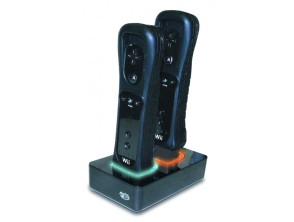 MAD CATZ Dual Charging Station Plus en negro para Wii/Wii U