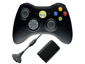 Wireless Controller Xbox 360 + Juega y Carga Negro