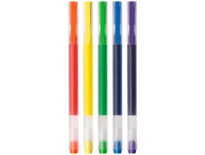 Xiaomi High-capacity Gel Pen - Bolígrafos de Gel 0.5mm (Paquete de 5) en 5 Colores