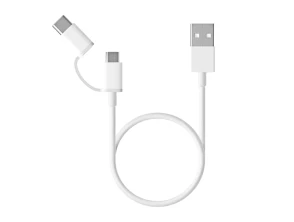 Cable USB-A a MicroUSB Xiaomi MI 2 en 1 Macho - Macho/USB Tipo C