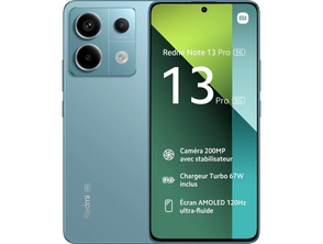 Xiaomi Redmi Note 13 Pro 12GB/ 512GB/ 6.67"/ 5G/ Verde Azulado