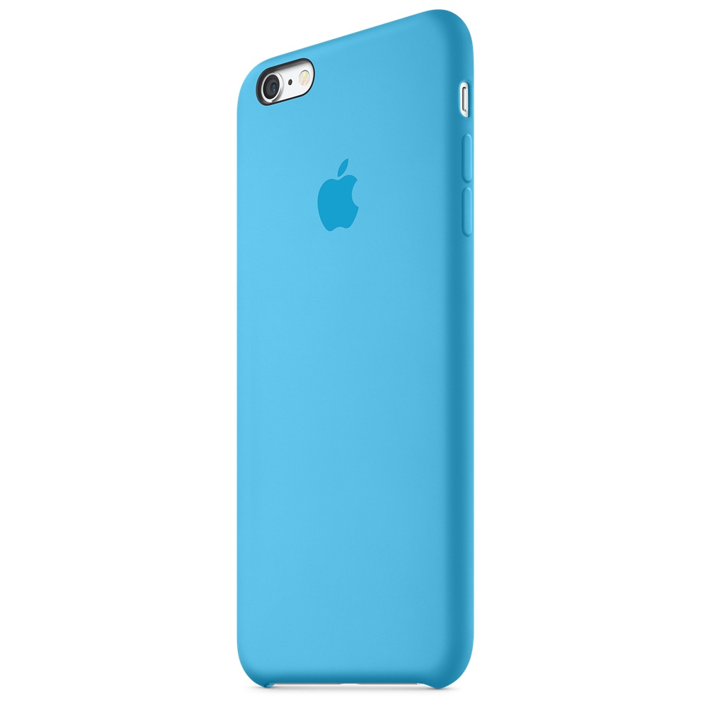 FUNDA APPLE IPHONE 6S PLUS SILICONA AZUL 