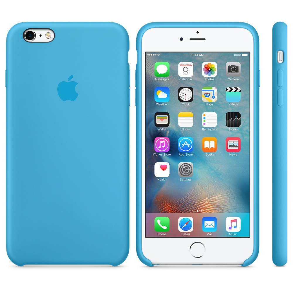 Concurso Reparador Mucho FUNDA APPLE IPHONE 6S PLUS SILICONA AZUL - DiscoAzul.com