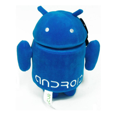Peluche Robot Android azul 25 cm