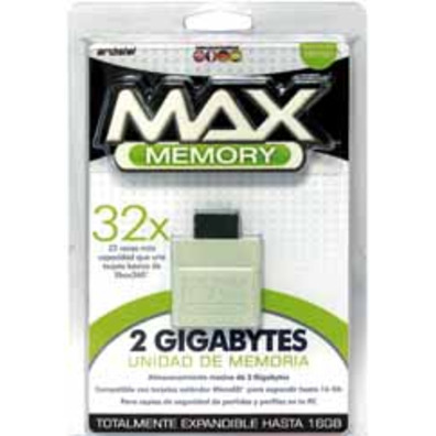 Tarjeta de memoria 2 GB Max Memory Xbox 360