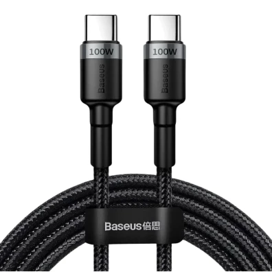 Cable Trenzado Tipo C De 2 M De La Serie Baseus Cafule Para Iphone 15, Pd2.0, Carga Rápida De 100 W