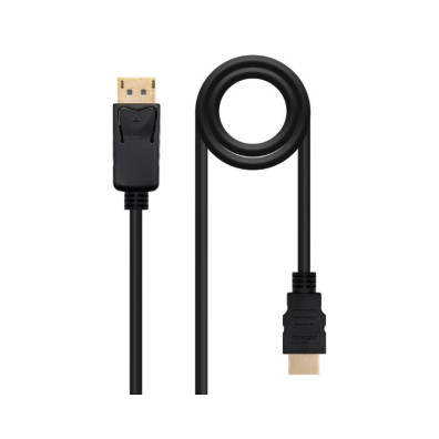 CONVERSOR DISPLAYPORT A HDMI NEGRO 0.5 M NANOCABLE